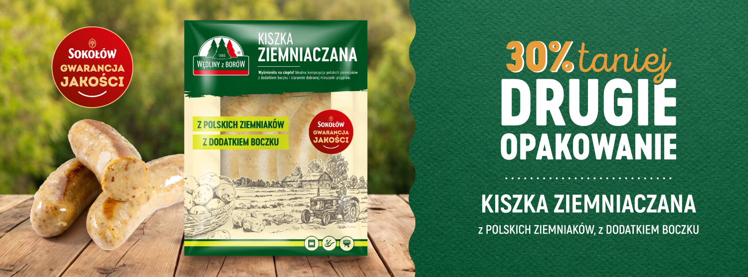 Sokołów Kiszka ziemniaczana 580 g - drugie opakowanie 30% taniej przy zakupie 2