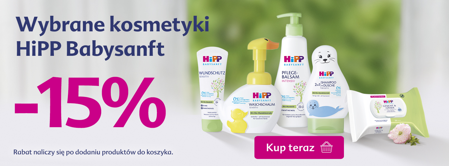 Hipp wybrane kosmetyki -15%