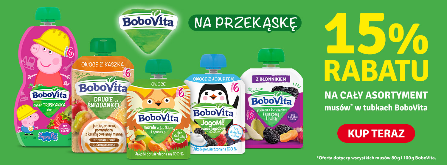 Bobovita wszystkie musy tubkach -15%