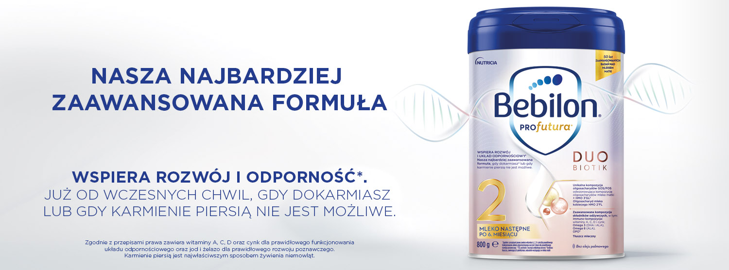 Bebilon Profutura 800 g -przy zakupie 2 sztuk 4 zł rabatu