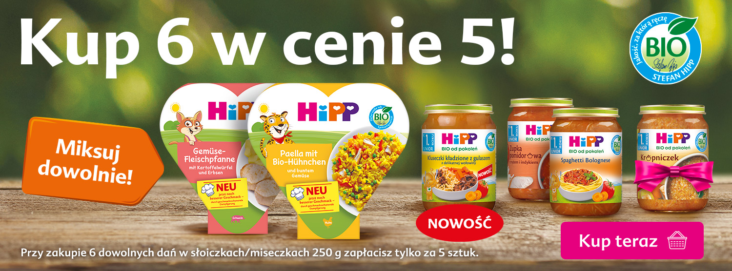 Hipp dania 250 g - kup 6, zapłacisz za 5
