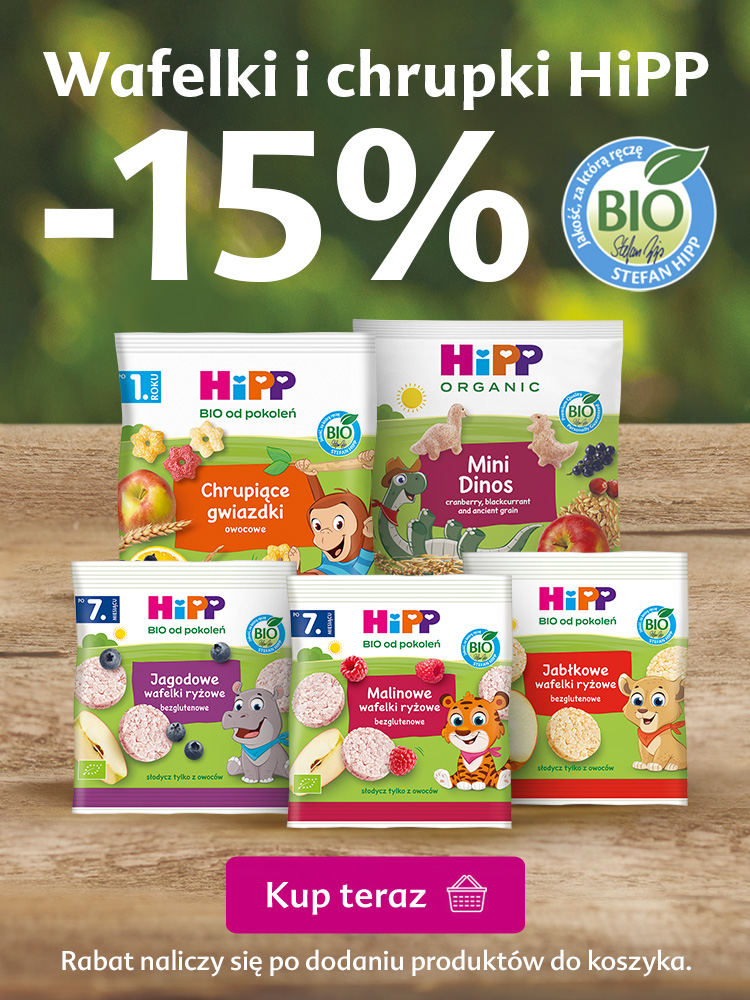Hipp wafelki i chrupki -15%