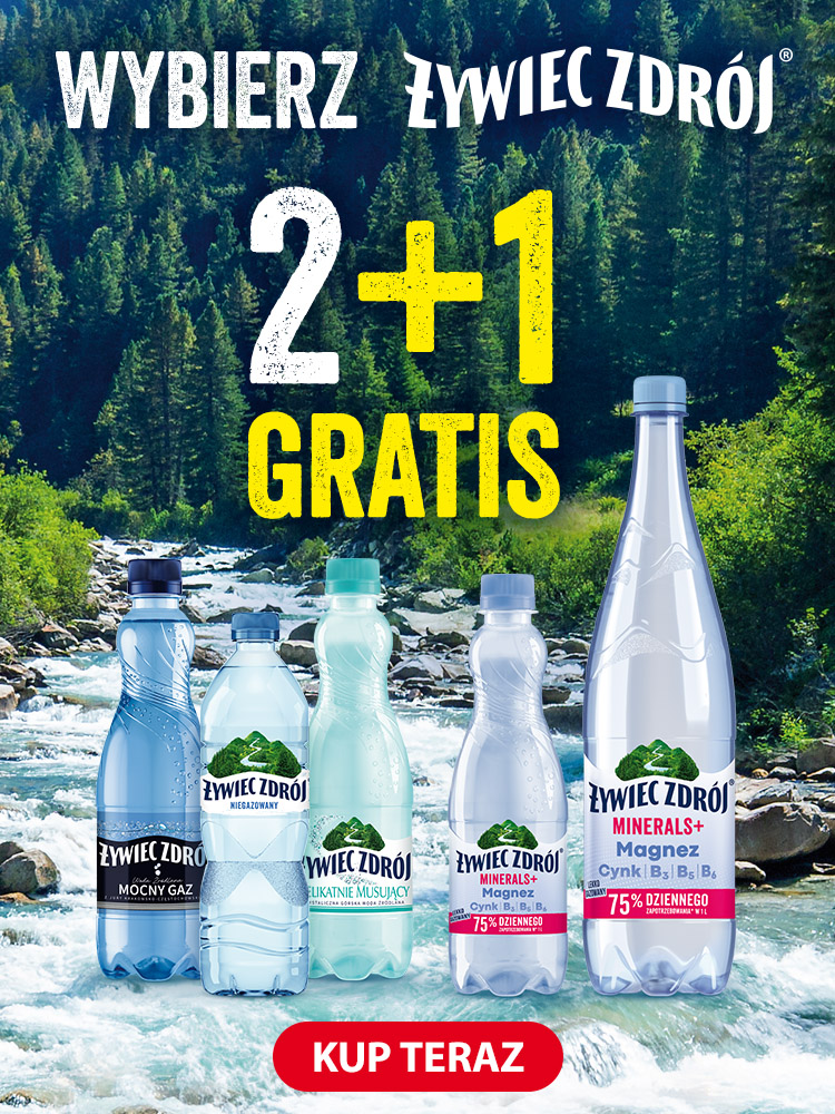 Żywiec Zdrój woda 0,5l i Minerals+ - kup 3, zapłać za 2