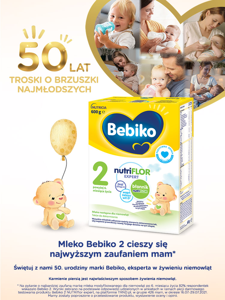 Bebiko 600 g - kup 2 sztuki - 2 zł rabatu