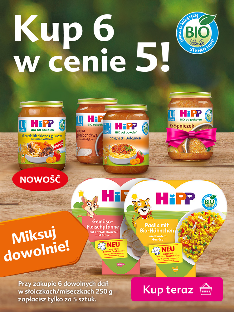 Hipp dania 250 g - kup 6, zapłacisz za 5